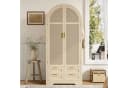 OKWISH Kleiderschrank Regal Rattan Bild 4