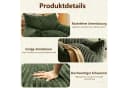OKWISH Sofa Sitzsack Grün mit Ottoman - Ergonomisches Lounge-Sofa Bild 1