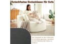 OKWISH Relaxsessel Modern Beige Chenille mit Kopfstütze Bild 5