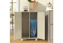 OKWISH Sideboard Mülltrennung Weiß Eiche-Optik Bild 3