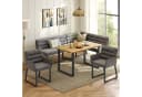 OKWISH Eckbankgruppe 4-tlg. mit Tisch Grau Chenille Bild 2