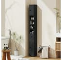 OKWISH Badschrank Schwarz Hochschrank mit Schublade Bild 2