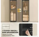 OKWISH Badschrank Schwarz Hochschrank mit Schublade Bild 4