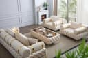 Xlmoebel Chesterfield Couchtisch Weiß Edelstahl Modern Rechteckig Bild 3