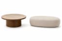 Xlmoebel Couchtisch-Set Modern Braun mit Hocker Bild 2