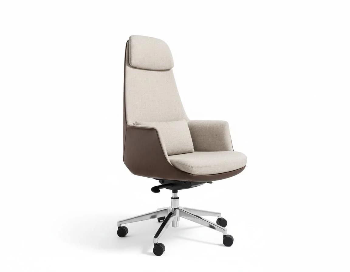 JVmoebel Büroensemble mit Chefschreibtisch, Büroschrank und Sessel - Bild 4