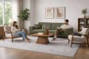 JVmoebel 3-Sitzer Sofa Set Modern Grün mit Sessel Bild 3