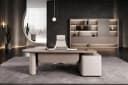 JVmoebel Büromöbel-Set Chefschreibtisch, Büroschrank & Sessel Elegantes Design Bild 2