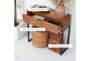 MODFU Konsolentisch Industrial Naturfarbe mit Schublade Bild 3