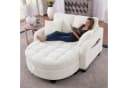 MODFU Schlafsofa Nachhaltiger Hocker in Eukalyptus, 2-in-1 Lösung Bild 2