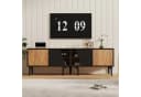 MODFU TV-Schrank 160 cm Naturholz Schwarz Modern Bild 2