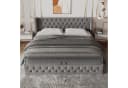MODFU Polsterbett Doppelbett mit Bettkasten Chesterfield-Design Bild 2