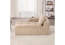MODFU Sofa Cord-Kompaktsofa mit Getränkehalter und Seitenfächern Bild 4