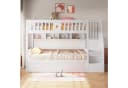 MODFU Hochbett mit hydraulischer Stauraumbox und Regalen Bild 1