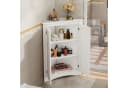MODFU Eck-Schrank Vitrine 2 Türen 3 Ebenen Weiß MDF Bild 3