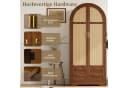 MODFU Kleiderschrank Nussbaum Rattan-Türen Bild 5