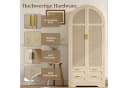 MODFU Kleiderschrank mit Rattan-Türen und Schubladen Bild 4