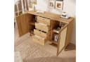 MODFU Sideboard Helle Eiche Rattan-Optik 140 cm Bild 3