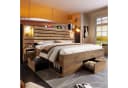 MODFU Holzbett 180x200 mit LED, Schubladen & USB-Anschluss Bild 1