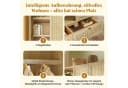 MODFU Kleiderschrank 180x120x50 cm Rattanflecht-Optik Eiche Bild 5
