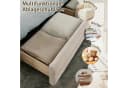 MODFU Polsterbett Beige mit Stauraum & USB-Anschluss Bild 3