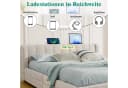 MODFU Polsterbett Beige mit Stauraum & USB-Anschluss Bild 4