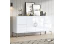 MODFU Sideboard Hochglanz Weiß Grifflos 4 Schubladen Bild 2