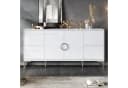 MODFU Sideboard Hochglanz Weiß Grifflos 4 Schubladen Bild 4