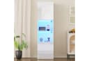MODFU Vitrine Hochglanz Weiß mit LED-Beleuchtung & Glasboden Bild 2