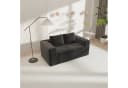MODFU 2-Sitzer Bodensofa Schwarz Cord Ohne Aufbau Bild 1