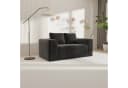 MODFU 2-Sitzer Bodensofa Schwarz Cord Ohne Aufbau Bild 5