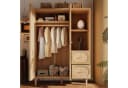 MODFU Garderobenschrank mit Kleiderstange und 3 Schubladen Eiche Gold Bild 1