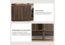 MODFU Couchtisch Gitterstruktur Walnuss Mid-Century Bild 5