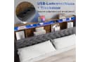 MODFU Polsterbett mit Bettkasten, LED & USB-Anschlüssen Grau Bild 5