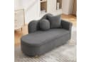 MODFU Chaiselongue Multifunktional mit Stauraum Teddyplüsch Grau Bild 1