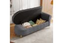 MODFU Chaiselongue Multifunktional mit Stauraum Teddyplüsch Grau Bild 4