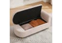 MODFU Chaiselongue Hellrosa mit Stauraum und Teddyplüsch Bild 1