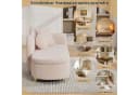 MODFU Chaiselongue Hellrosa mit Stauraum und Teddyplüsch Bild 4