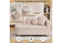 MODFU Chaiselongue Hellrosa mit Stauraum und Teddyplüsch Bild 5