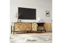 MODFU TV-Schrank 153 cm Naturholzoptik Schwarz Geometrisch Bild 2