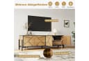 MODFU TV-Schrank 153 cm Naturholzoptik Schwarz Geometrisch Bild 5