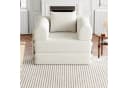 MODFU Schlafsofa Chenille-Schlafsessel 2-in-1 Beige mit Staufach Bild 3