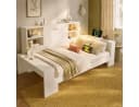 MODFU Stauraumbett Ausziehbett 90/180x200 cm Weiß mit USB-Anschlüssen Bild 1