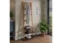 MODFU Bambus-Standregal schmal mit 3 Ablagen Beige Bild 2