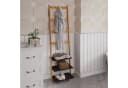 MODFU Bambus-Standregal schmal mit 3 Ablagen Beige Bild 4