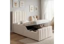 MODFU Polsterbett Beige Leinen mit Stauraum und Lattenrost Bild 2