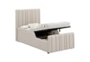 MODFU Polsterbett Beige Leinen mit Stauraum und Lattenrost Bild 4