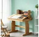 MODFU höhenverstellbarer Kindertisch mit neigbarer Tischplatte beige Bild 2