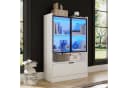MODFU Vitrine Display-Schrank mit LED-Beleuchtung und App-Steuerung matt weiß Bild 1