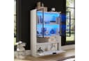 MODFU Vitrine Display-Schrank mit LED-Beleuchtung und App-Steuerung matt weiß Bild 2